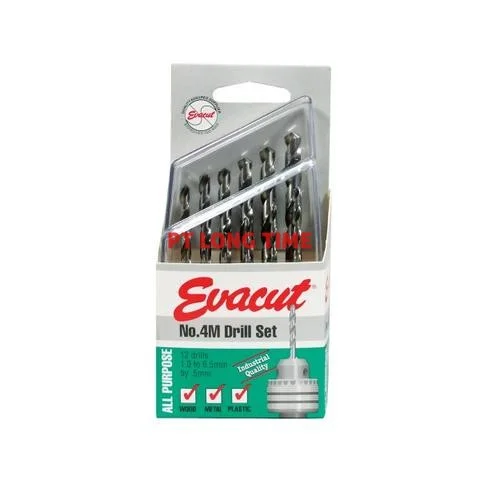 Evacut Jobber Drill Bits Set 1.0MM  